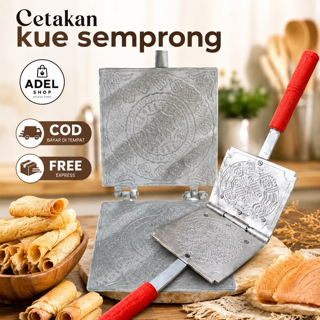 Cetakan Kue Jepit Semprong/ Cetakan kue Sapik/ Opak Gambir Egg Roll Kue Sapik