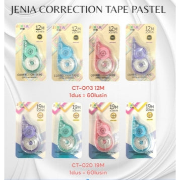 Pekanbaru Correction Tape/ Pita Koreksi/ Correction Tape Warna Pastel 12Mm& 19 Mm