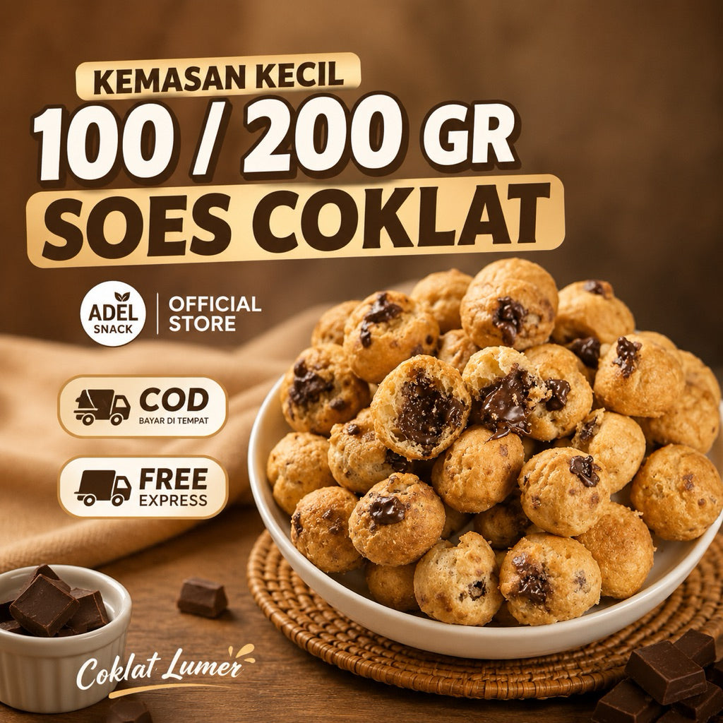 200 GRAM SOES KERING 4 VARIAN RASA | SOES COKLAT | SOES VANILLA | SOES