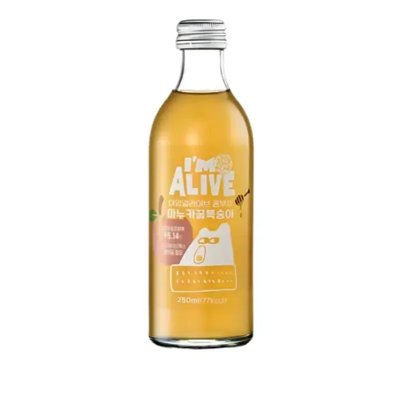 Pekanbaru Im Alive Kombucha Manuka Hny Peach 250Ml