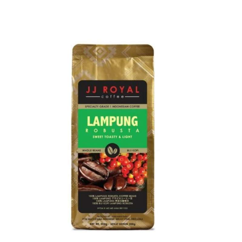 Pekanbaru Jj Royal Lampung Robusta Beans Bag 200Gr