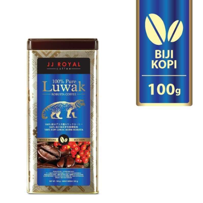 Pekanbaru Jj Royal 100% Pure Lwk Beans Tin 100Gr
