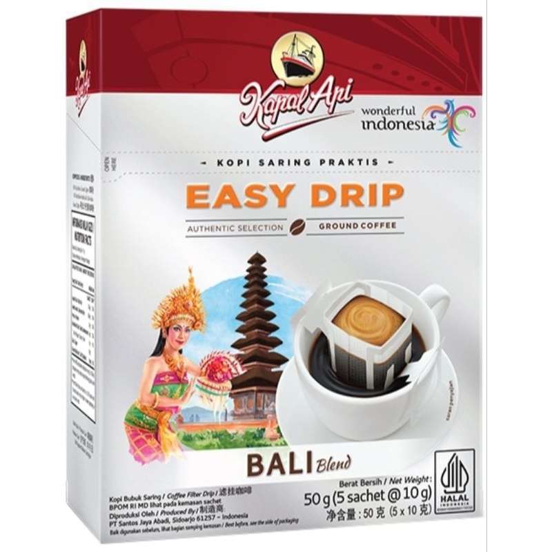 Pekanbaru Kapal Api Easy Drip Bali Blend Box 5X10