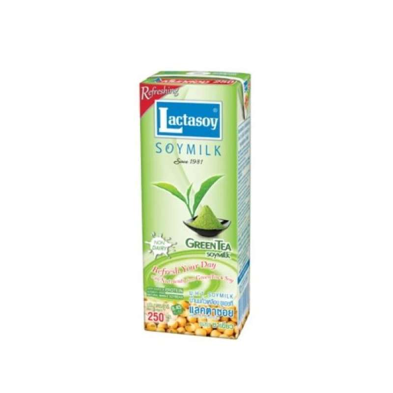 Pekanbaru Lactasoy Soy Milk Uht Green Te 250Ml Tta