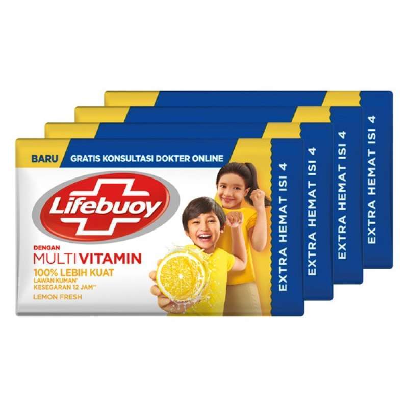 Pekanbaru LIFEBUOY BAR SOAP LEMON FRESH 4X100GR