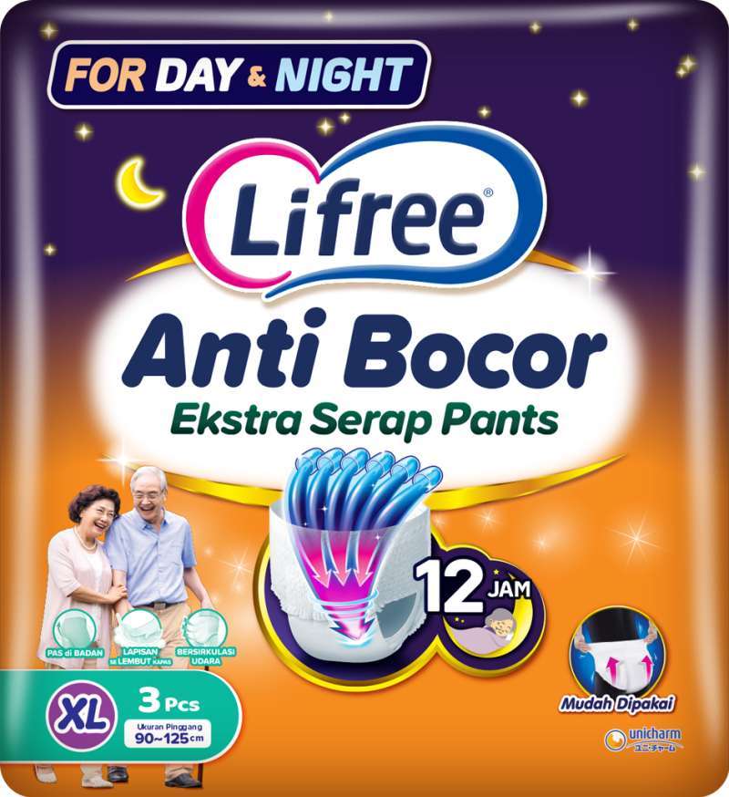 Pekanbaru Lifree Popok Celana Adult Extra Xl 3'S