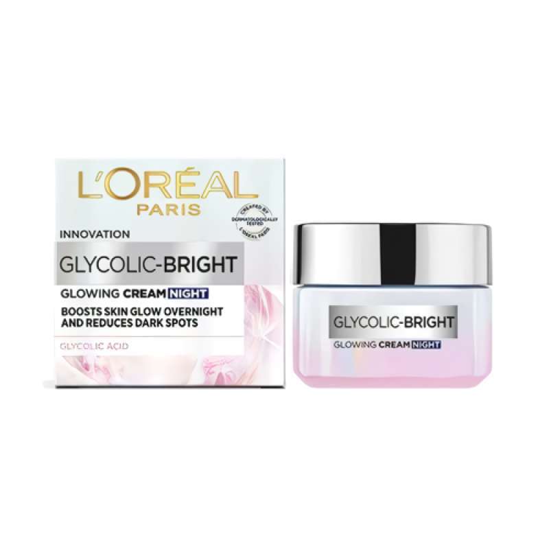 Pekanbaru Loreal Glycolic Bright Crm Night 50Ml
