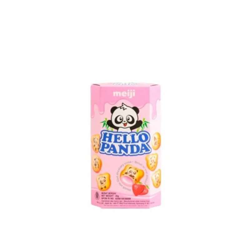 Pekanbaru Meiji Hello Panda Strawberry B 45Gr Pak