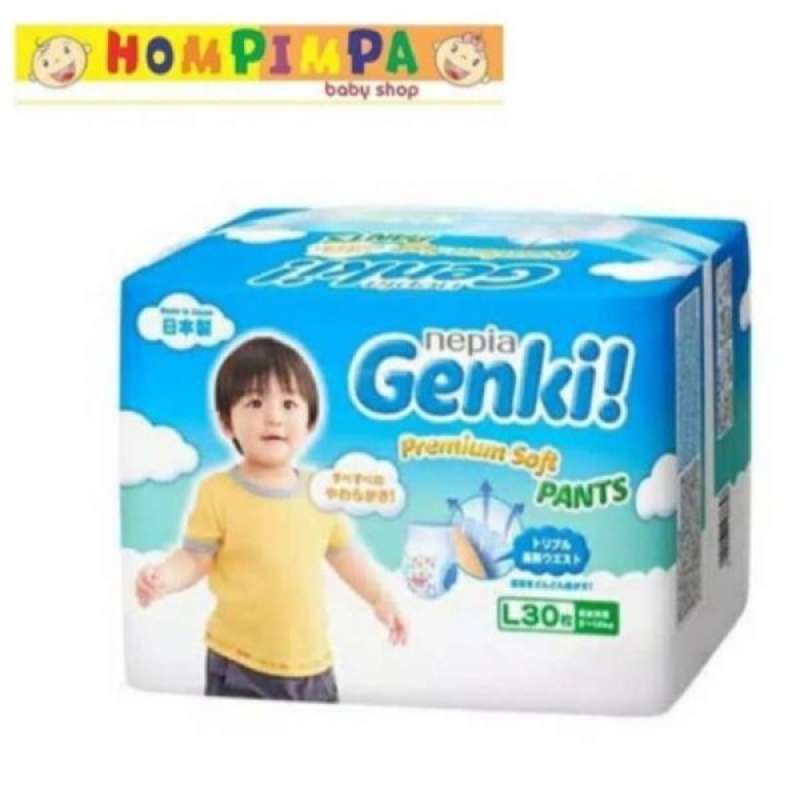 Pekanbaru Nepia Baby Genki Prem Soft Pants L 30