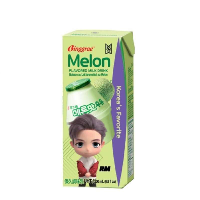 Pekanbaru Binggrae Melon Flavored Milk Drink 200Ml