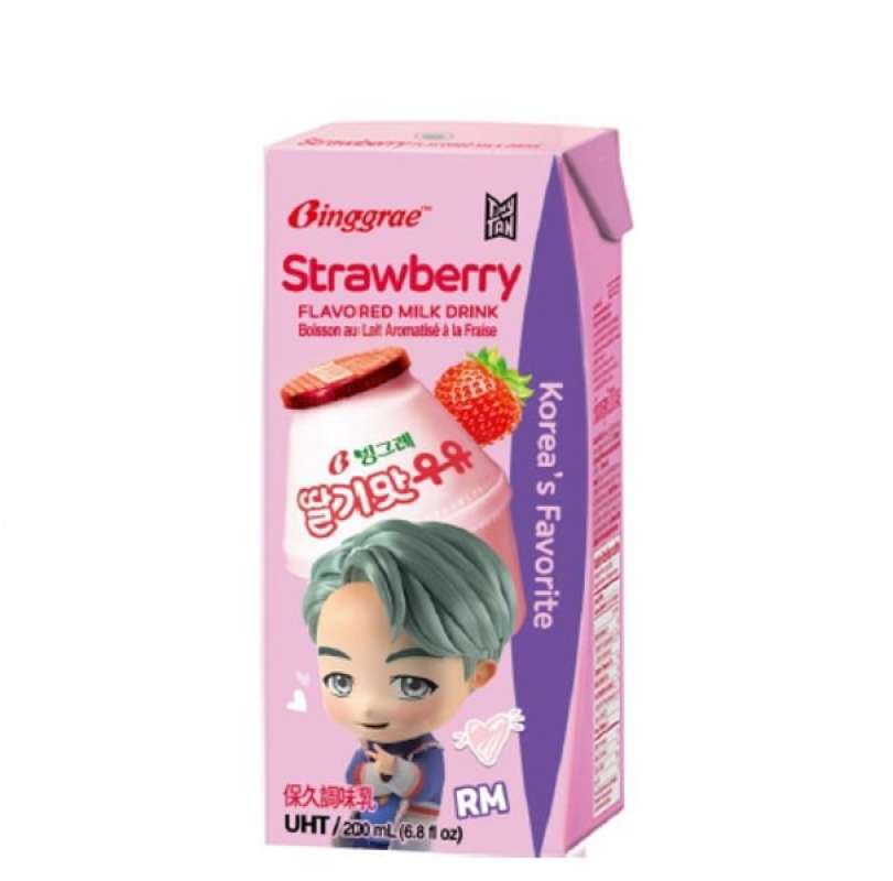 Pekanbaru Binggrae Srawberry Flavored Milk 200Ml