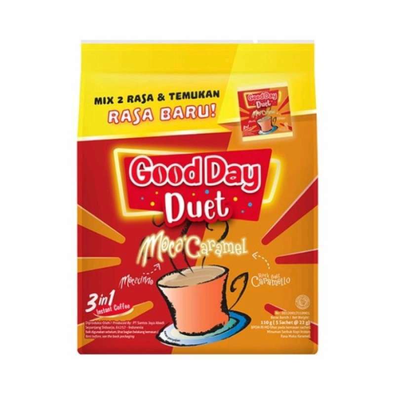 Pekanbaru Good Day 3In1 Duet Moca Caramel Bag 5X22Gr