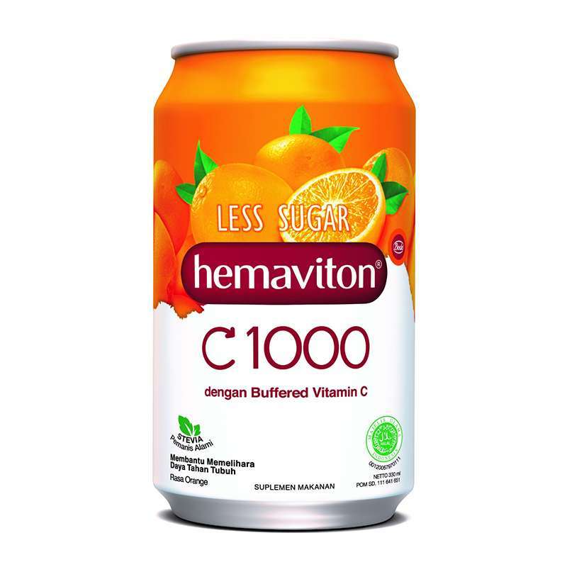 Pekanbaru Hemaviton C1000 Less Sugar 330Ml Can