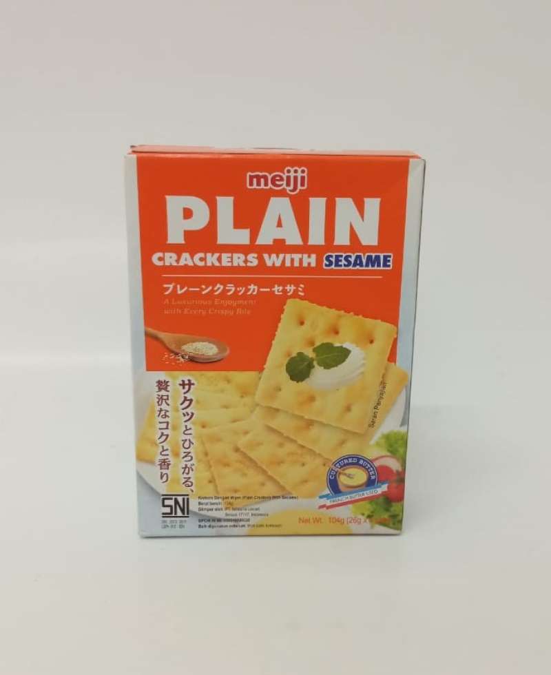 Pekanbaru Meiji Plain Crackers W/Sesame 104Gr