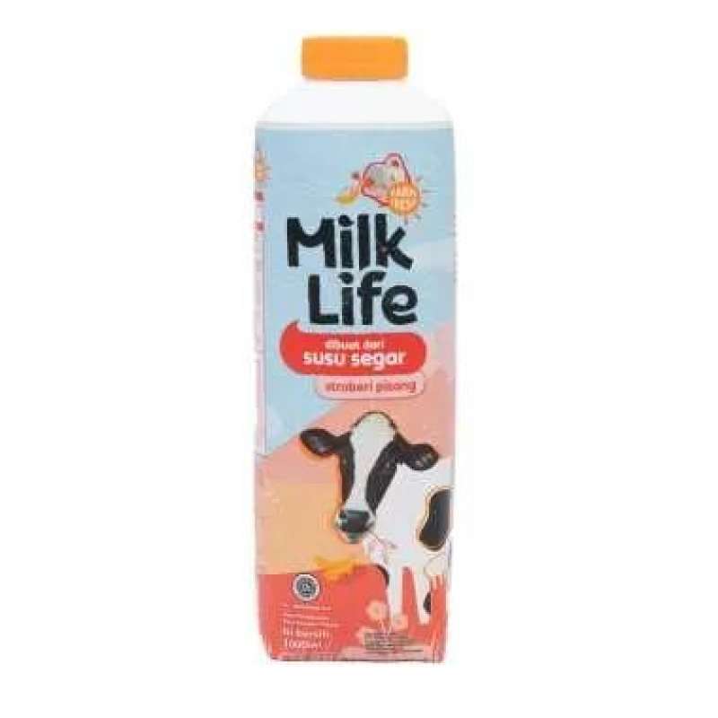 Pekanbaru Milk Life Esl Strawberry Banana 1000Ml