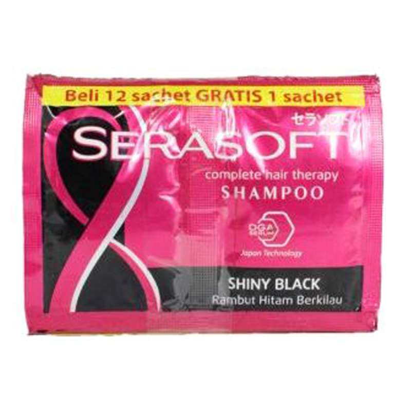 Pekanbaru Serasoft Shampoo Shiny Black 12X10Ml