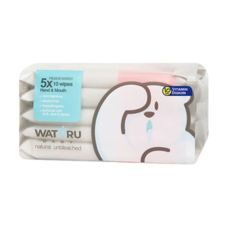 Pekanbaru Wateru Baby Wipes 5X10S