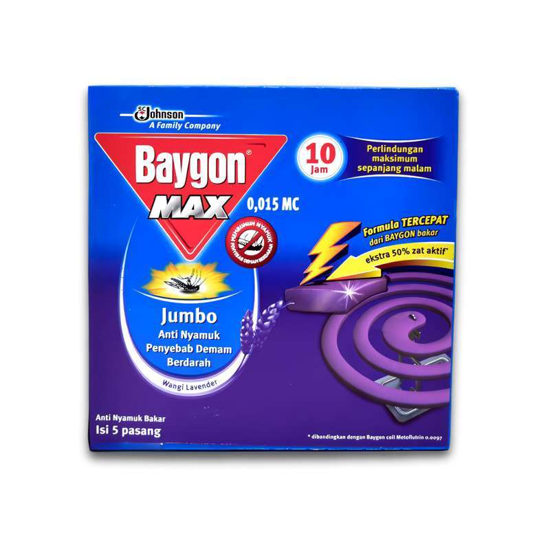 Pekanbaru BAYGON COIL JUMBO LAVENDER 5'S
