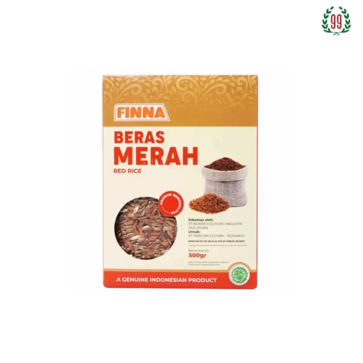 Pekanbaru Finna Beras Merah 500Gr Pak