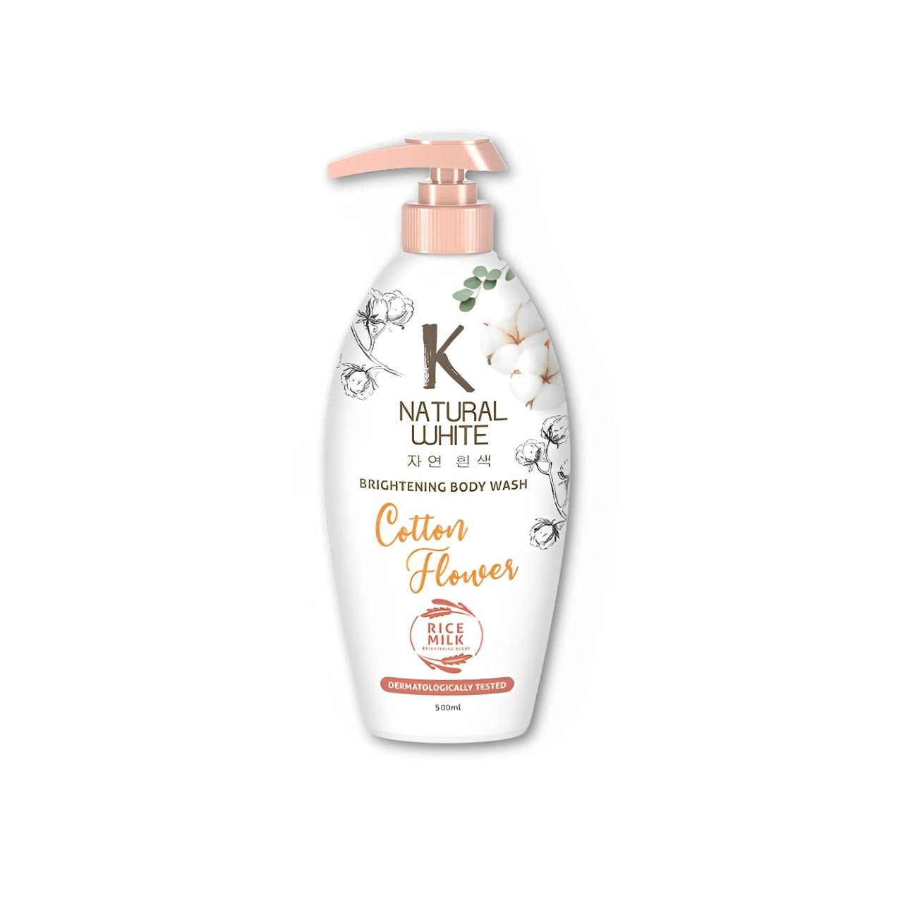 Pekanbaru K NATURAL WHITE B/W COTTON .F 500ML BTL