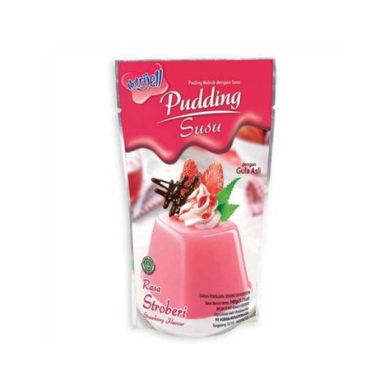 Pekanbaru Nutrijell Puding Susu Korean Strawberry 145 G