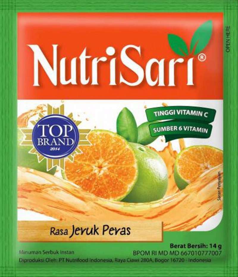 Pekanbaru Nutrisari Jeruk Peras Renceng 10X14Gr