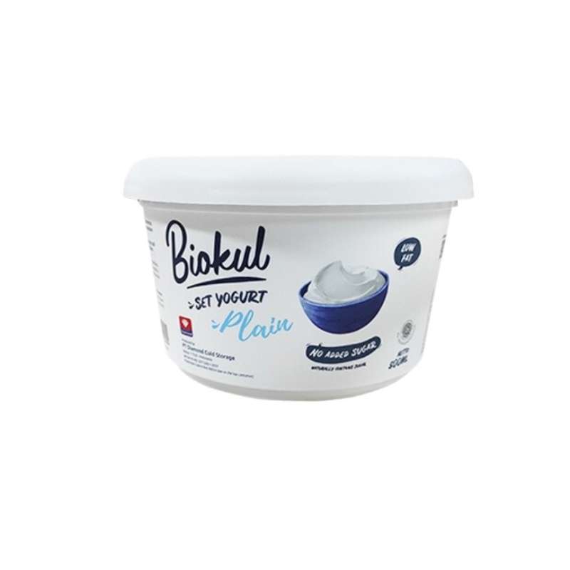 Pekanbaru Biokul Natural Set Yogurt Plain 500Ml