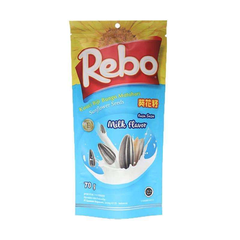 Pekanbaru Rebo Kuaci Milk 70Gr