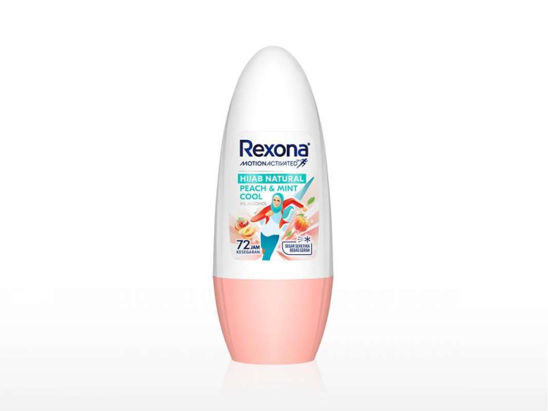 Pekanbaru Rexona Deo Roll On Hijab Peach&Mint 45Ml
