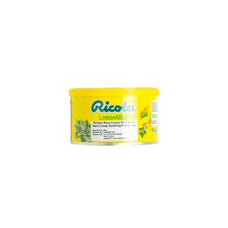 Pekanbaru Ricola Lemon Mint Candy Tin 100Gr