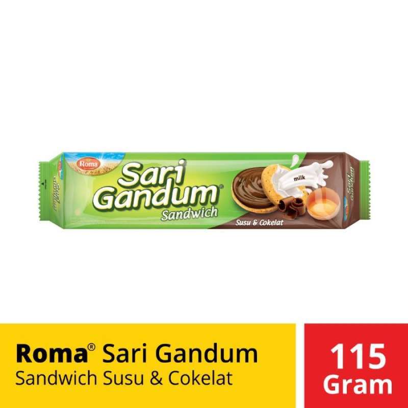 Pekanbaru Roma Sari Gandum Susu&Cokelat 115Gr