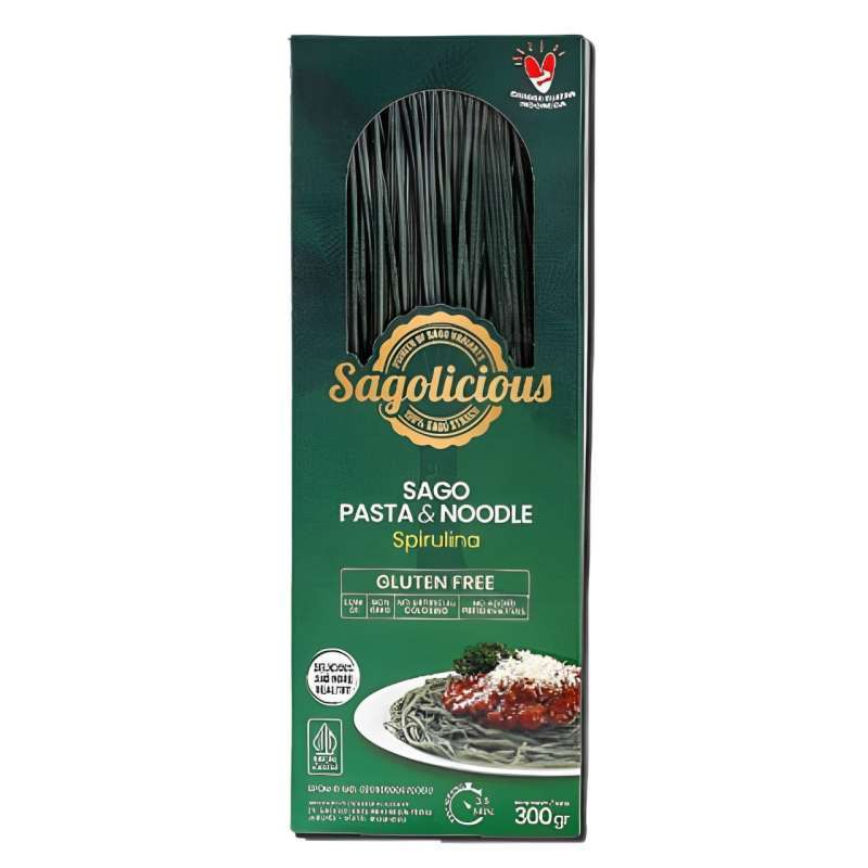 Pekanbaru Sagolicious Pasta Spirulina 300G