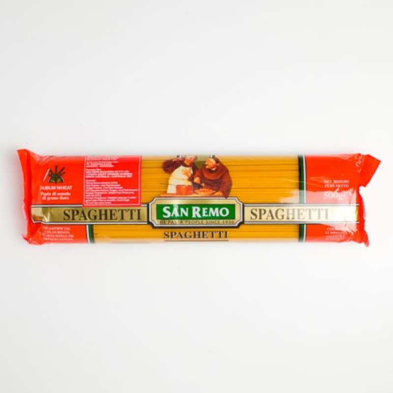 Pekanbaru San Remo Spaghetti No.5 500Gr Pak