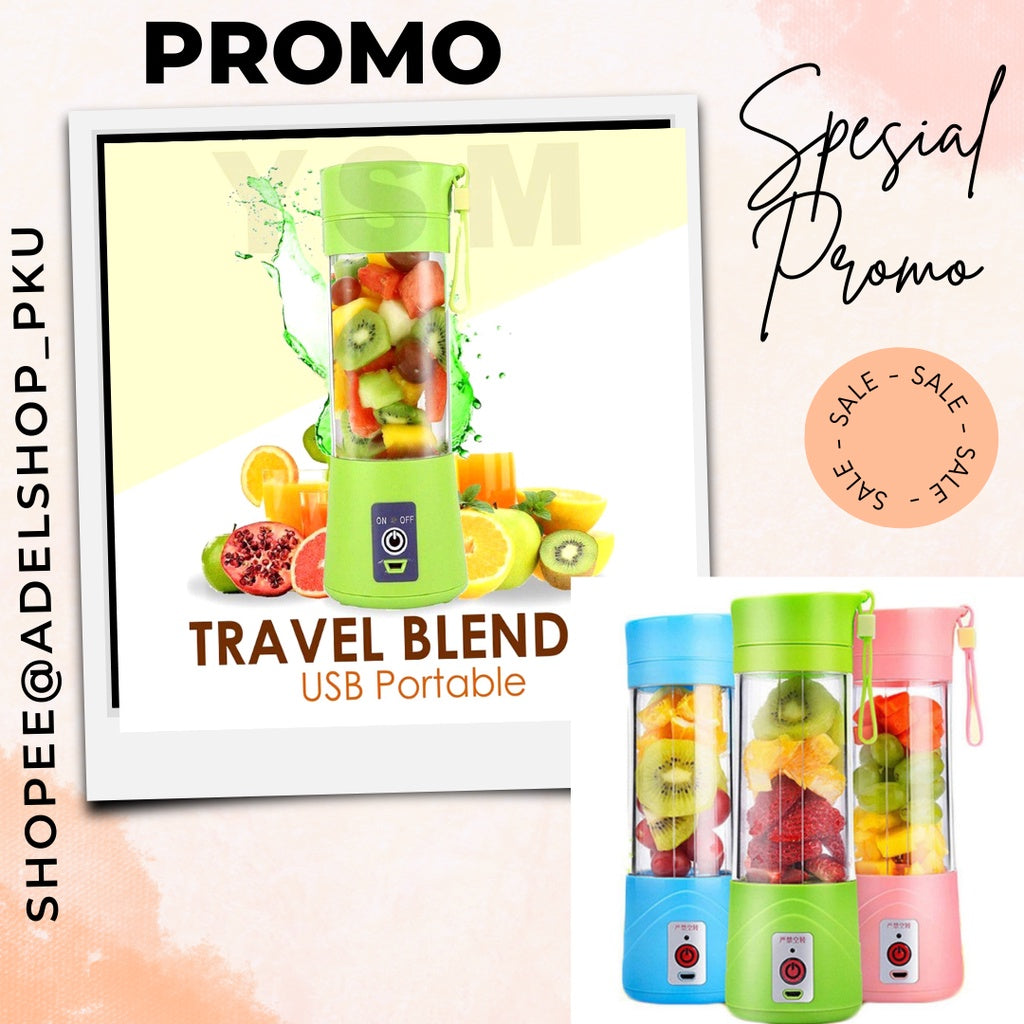 Blender Juicer Portable USB 6 Mata pisau/ Juicer Multifungsi/ Blender Jus Cas bisa dibawa kemana saja dan Travel