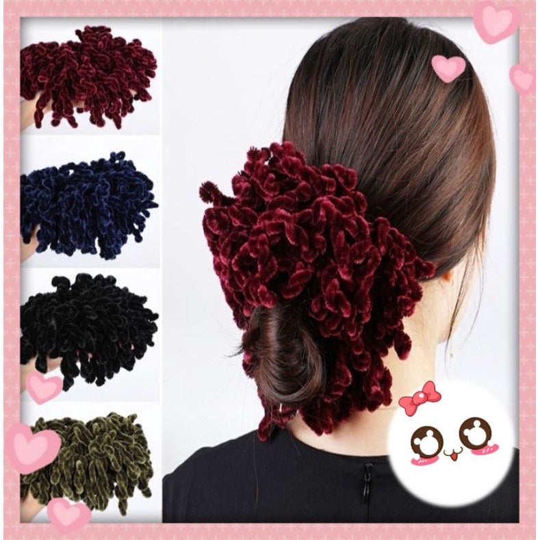 HR- Ikat Rambut Ubur-Ubur / Kunciran Cendol/ Cepolan Hijab Scrunchie