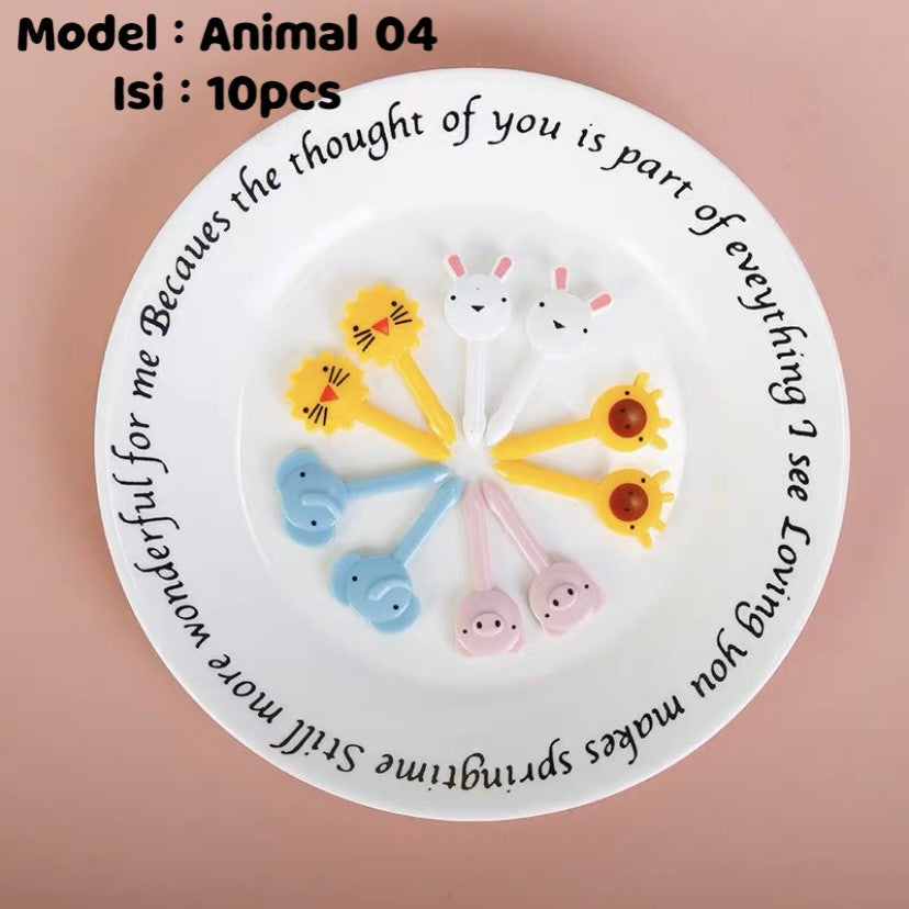 Pekanbaru Garpu / Tusuk Bento Lucu Unik Mini
