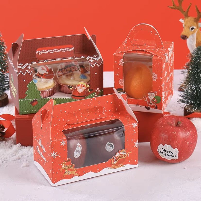 Pekanbaru Christmas Cupcakes Box / Kotak Cupcake Natal Gagang Berbagai Ukuran