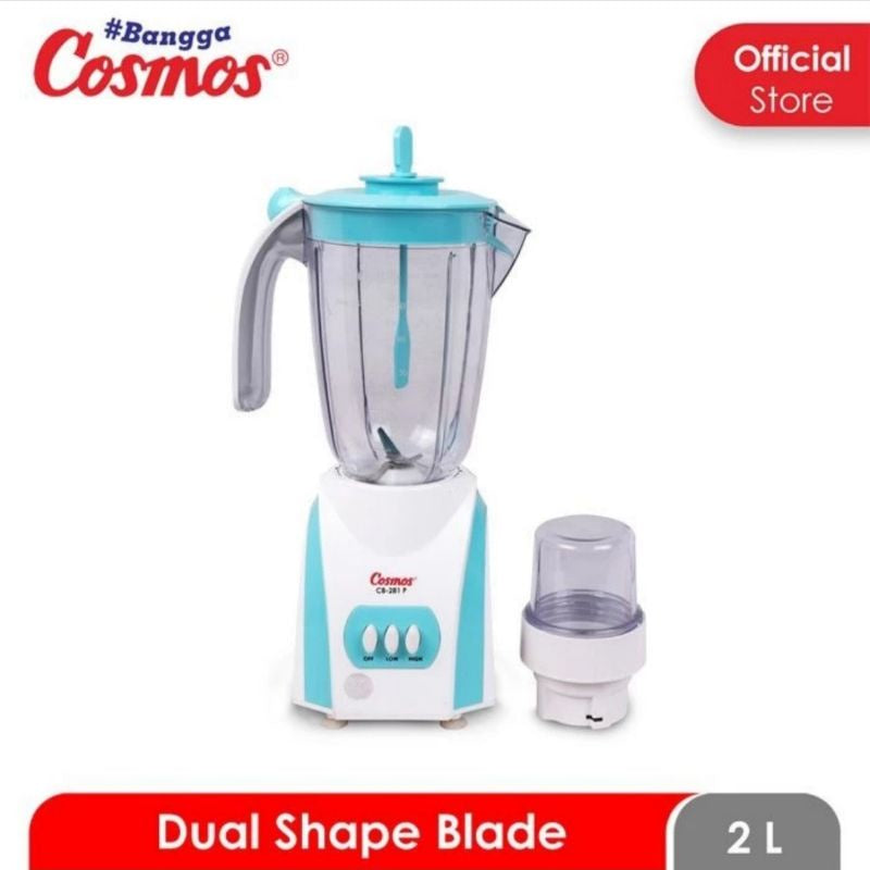 Pekanbaru Blender Plastik Cosmos Cb-281 P 2 In 1 Cb 281P