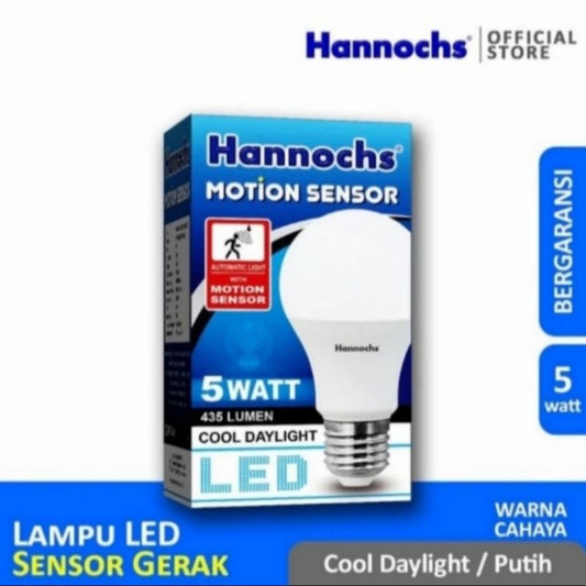 Pekanbaru Lampu Hannochs Lampu Led Hannochs Sensor Motion / Sensor Gerakan 5W / 9W / 13W