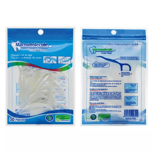 Pekanbaru (Isi 30/50) Benang Elastis Tusuk Gigi Isi 30 Pcs Pembersih Karang/Behel/Pembersih Behel Dental Floss