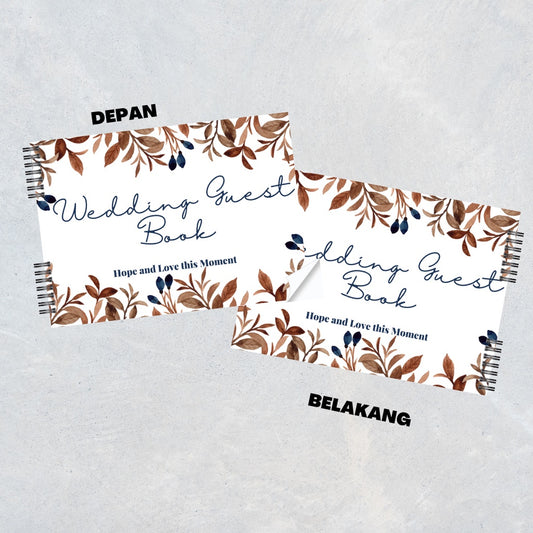 Pekanbaru Buku Tamu Pernikahan NON CUSTOM / Wedding Guest Book TIDAK CUSTOM Soft Cover DESIGN KEKINIAN TERBARU