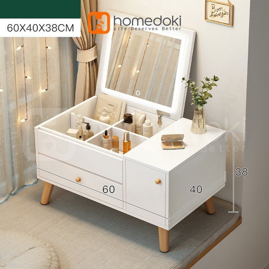 Pekanbaru Homedoki Meja Rias/Meja Rias Minimalis/Meja Rias Led/Meja Rias Lampu/Meja Rias Aesthetic/Meja Rias Sliding