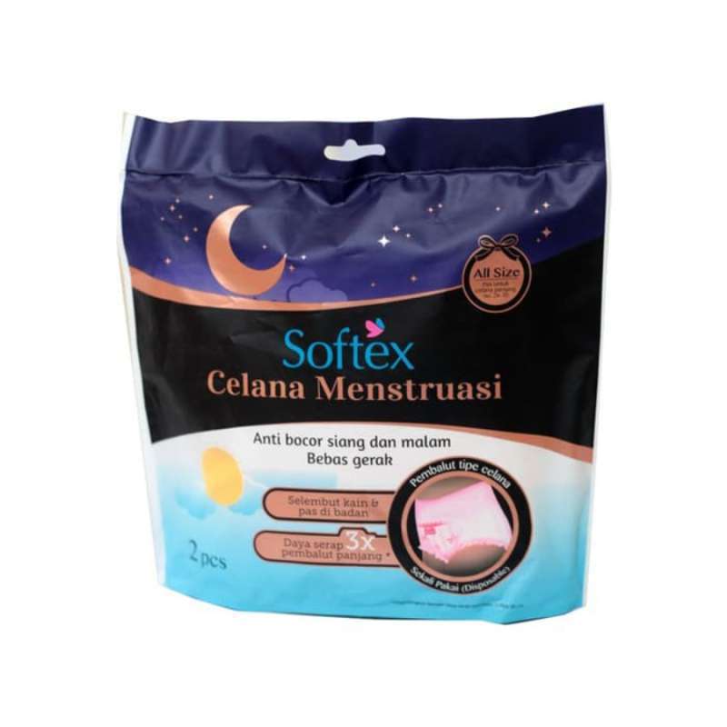 Pekanbaru SOFTEX CELANA MENSTRUASI M-L 2'S