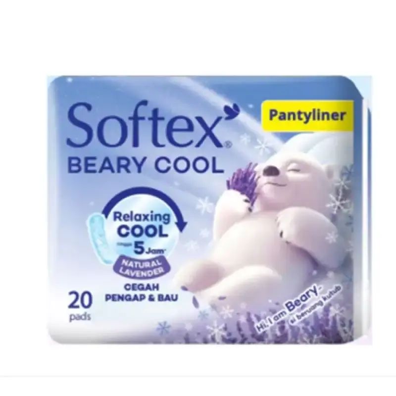Pekanbaru SOFTEX PANTYLINER BEARY COOL 15CM 20'S
