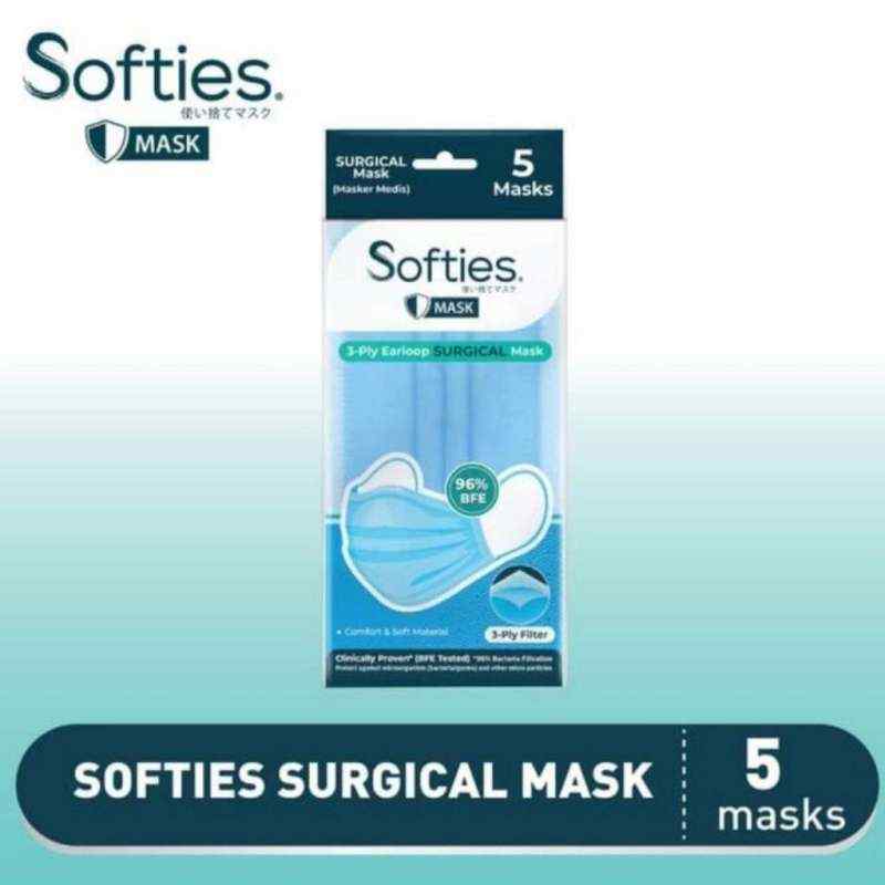 Pekanbaru Softies Masker Surgical 3Ply 5'S