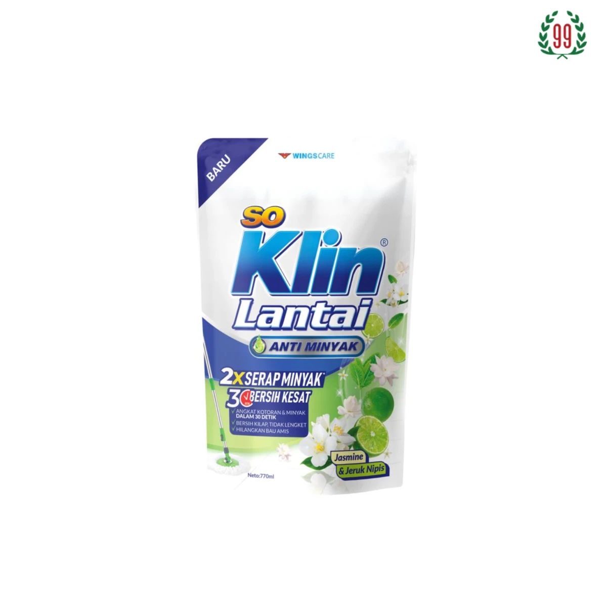 Pekanbaru SOKLIN LANTAI ANTI MINYAK JASMINE&JERUK NIPIS 770ML
