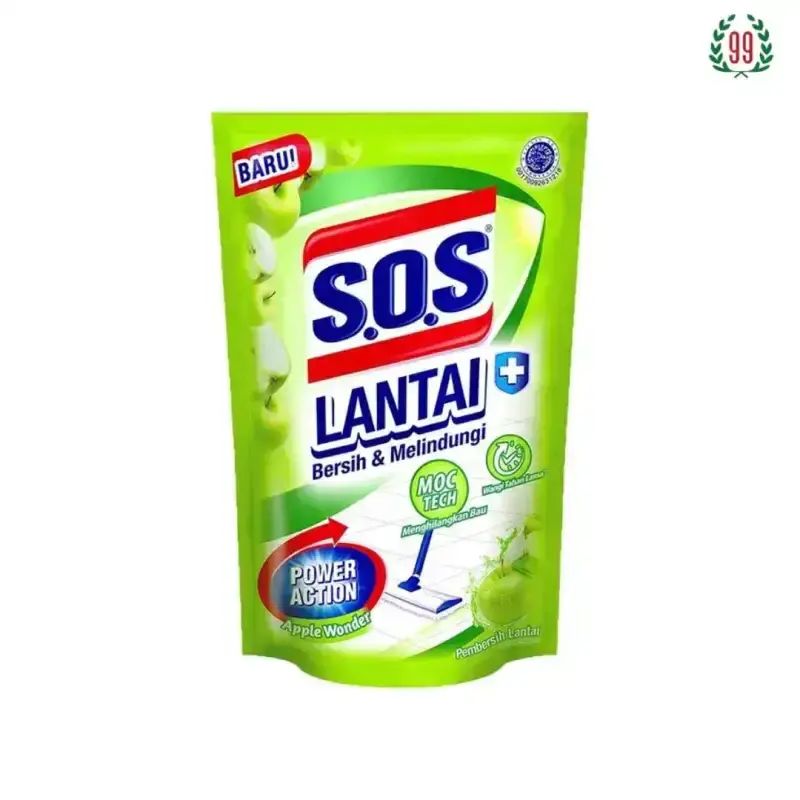 Pekanbaru S.O.S PEMBERSIH LANTAI APPLE 750ML REFILL