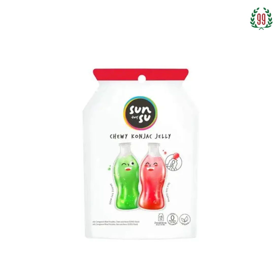 Pekanbaru Sunsu Cream & Sala Soda Jelly Konyakku 96G