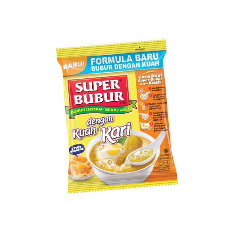 Pekanbaru Super Bubur Dengan Kuah Kari 46Gr
