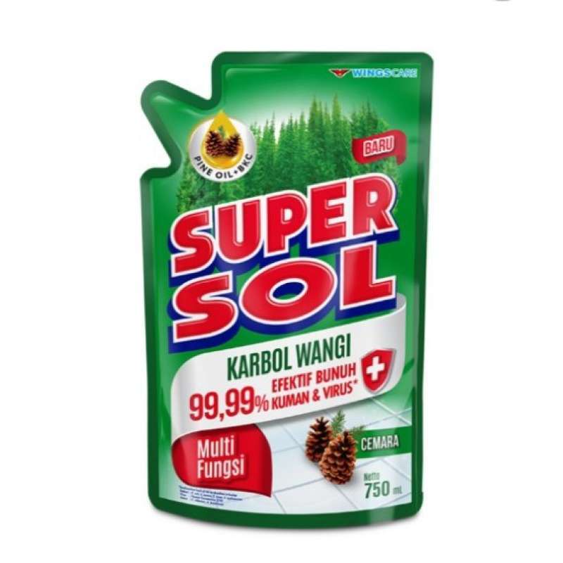 Pekanbaru SUPERSOL KARBOL WANGI 1500ML POUCH